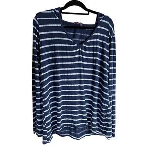 Fresh Produce Women Hoodie XL /XXL Nautical Preppy Beach Coastal Long Sleeve